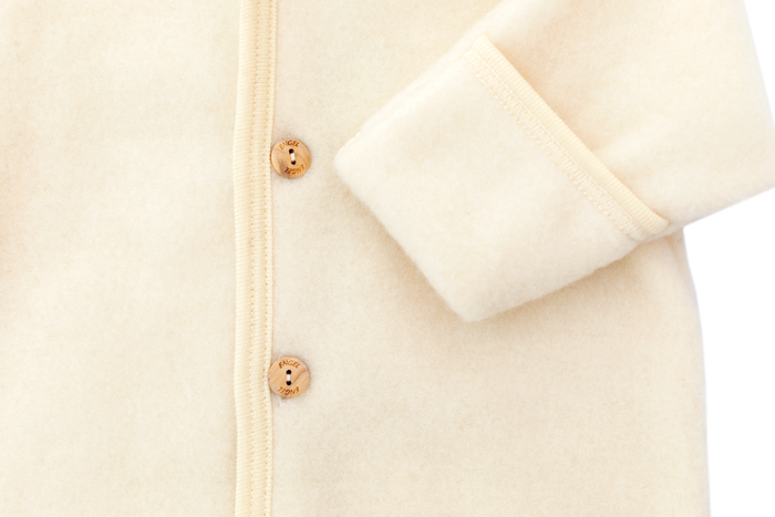 WOOL FLEECE OVERALL NATURAL - baby