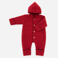 WOOL FLEECE OVERALL RED - baby