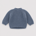 WOOL FUZZY SWEATER BLUE - BABY&KIDS