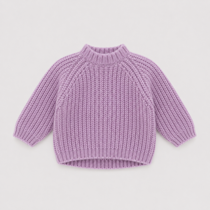 WOOL FUZZY SWEATER LILAC - BABY&KIDS