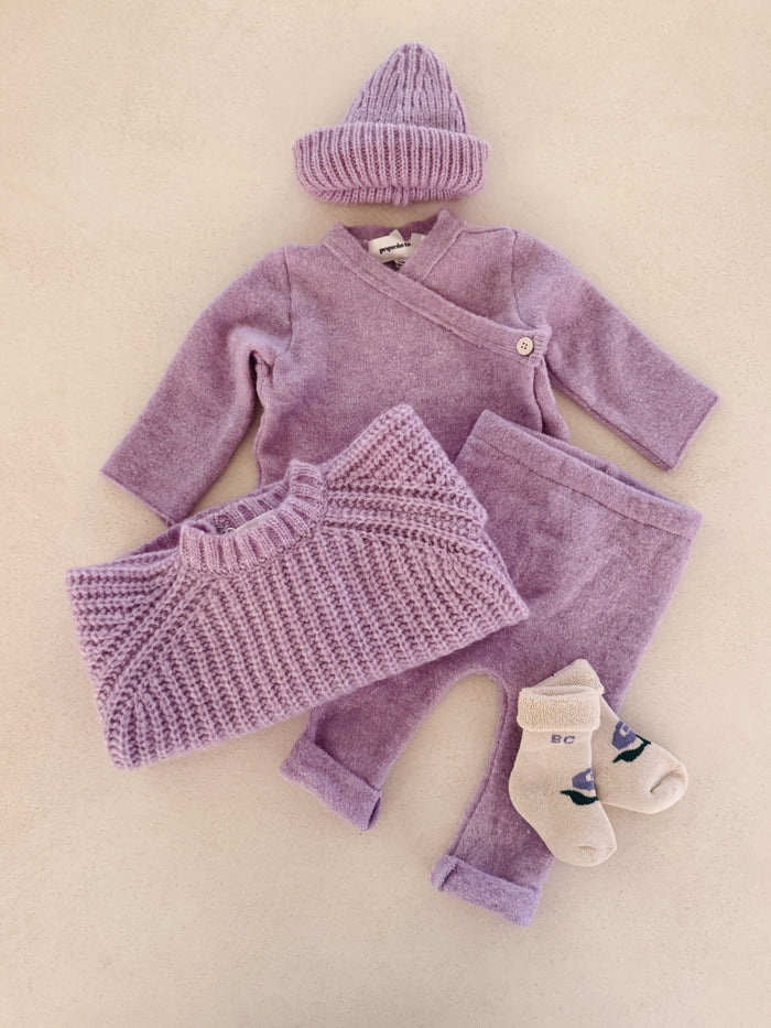 WOOL FUZZY SWEATER LILAC - BABY&KIDS