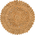 Woven Seaside Jute Collection Area Rug - Varadero Round Natural Main