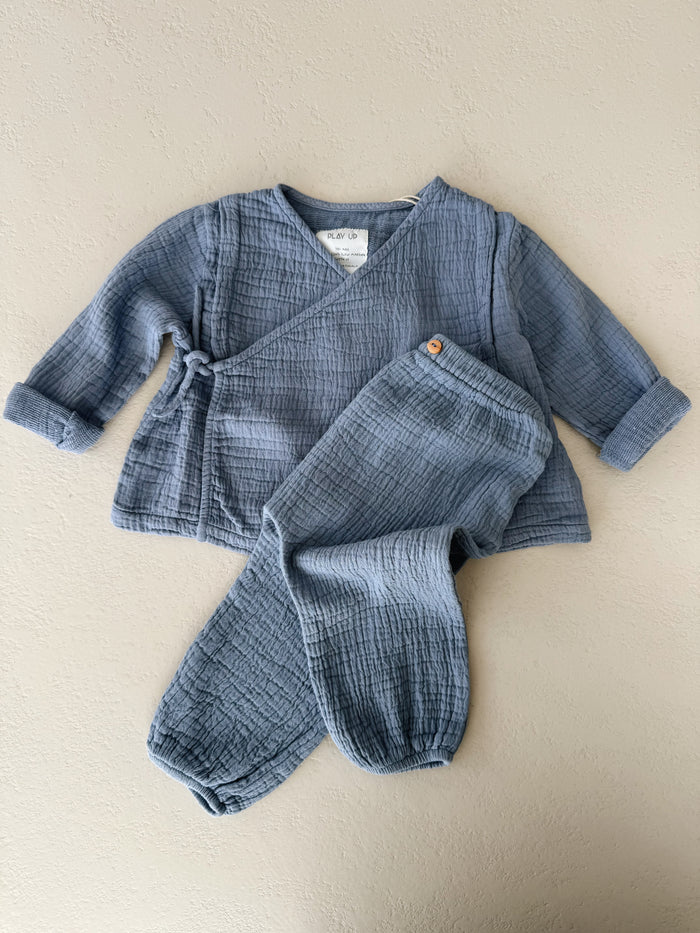 WOVEN SHIRT BABY - blue