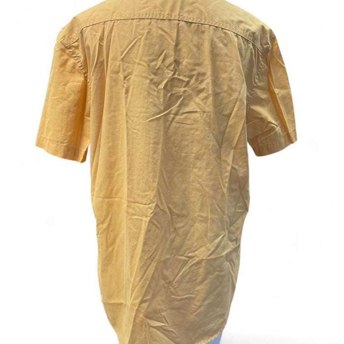 Yellow button up shirt
