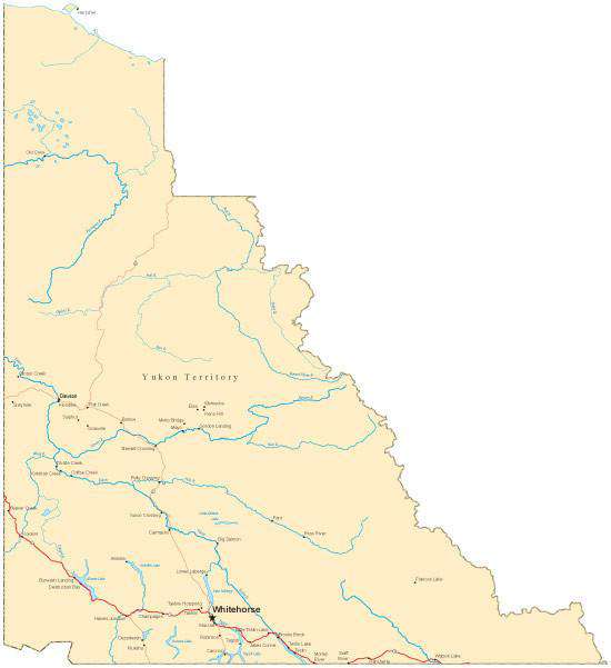 Yukon Territory Map - Fit Together Style