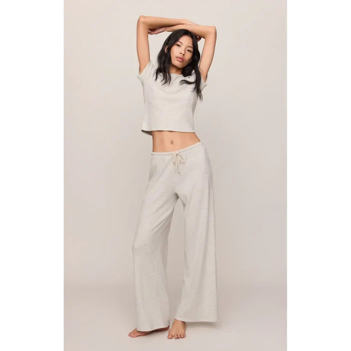 Z Supply Waffle Brushed Thermal Pant in Feather Grey
