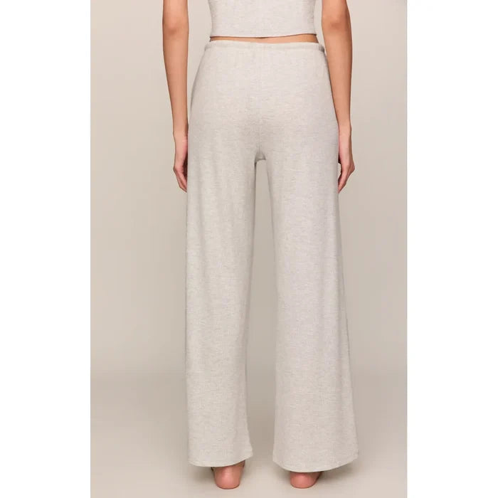 Z Supply Waffle Brushed Thermal Pant in Feather Grey