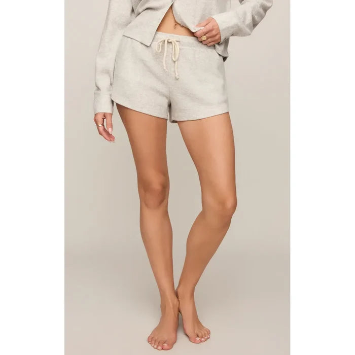 Z Supply Waffle Short in Feather Grey