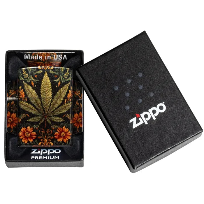 Zippo Plant Tapestry Design Street Brass 540 Fusion design 47139